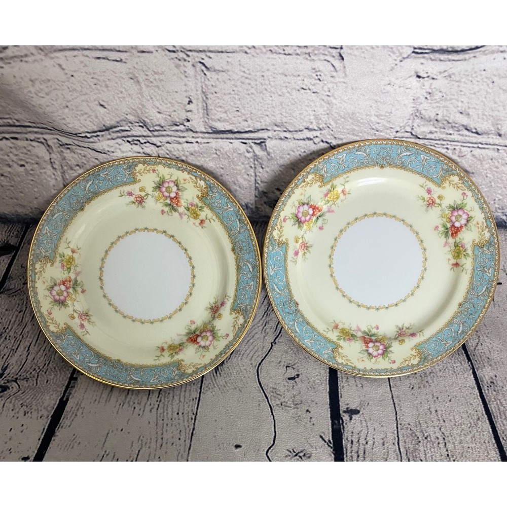 Noritake Blue Dawn 622 Bread Dessert Plate 6 3/8" Set of 2